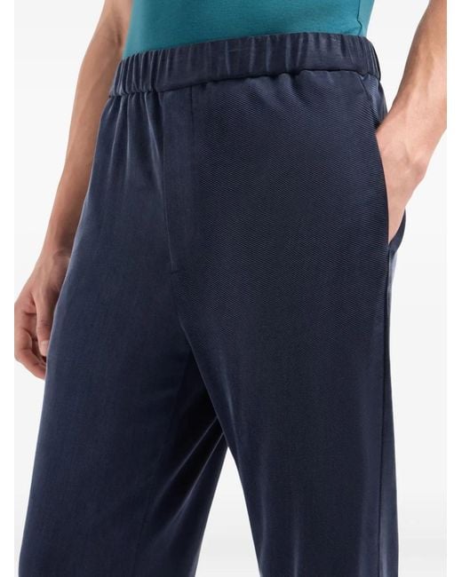 Giorgio Armani Blue Elasticated Trousers for men
