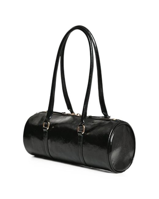 Essentiel Antwerp Black Kenneth Glossy Shoulder Bag