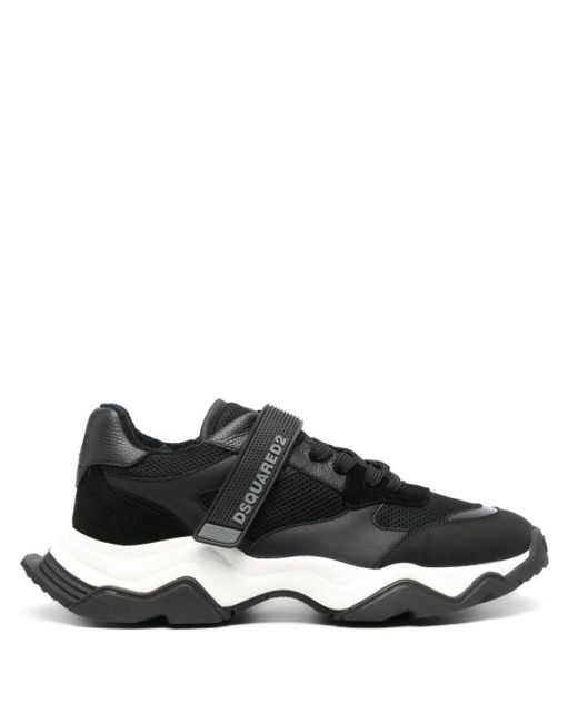 DSquared² Black Wave Mesh Sneakers for men