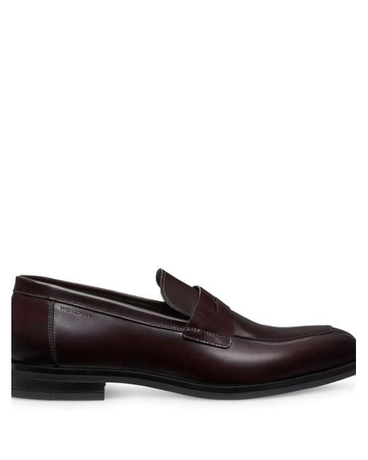 Stuart Weitzman Brown Clup Classic Loafers for men
