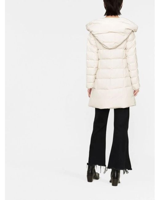 Woolrich White Prescott Hooded Down Parka