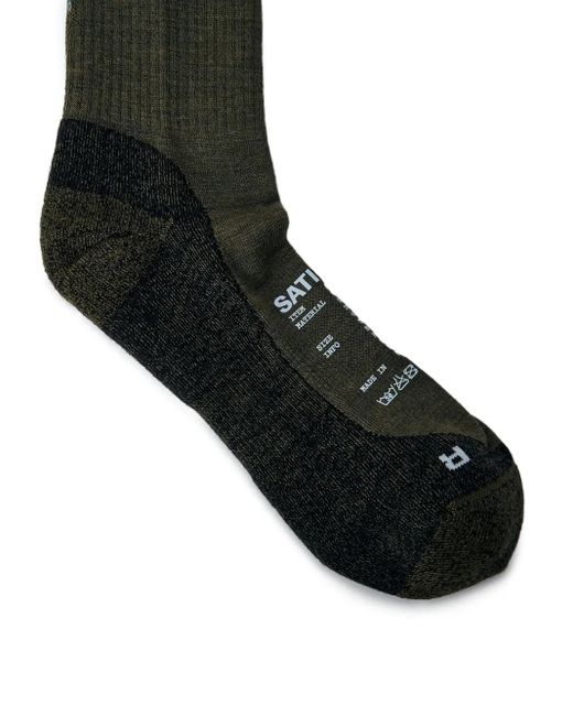 Calzini Con Logo di Satisfy in Black da Uomo