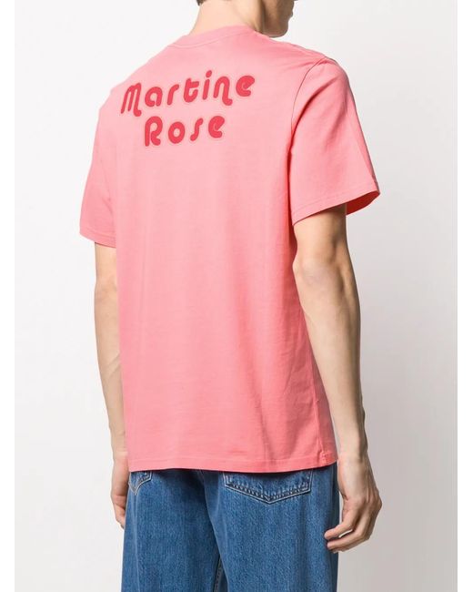 Martine Rose Pink Clown Graphic Print T-shirt for men