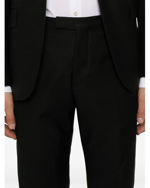 Boglioli Black Wool Single-Breasted Suit for men