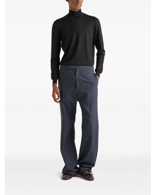 Prada Black Turtleneck Sweater for men