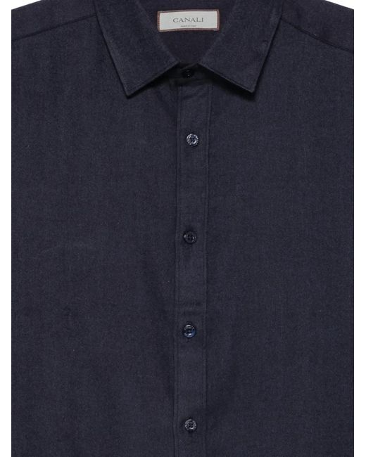 Canali Blue Button-Down Shirt for men