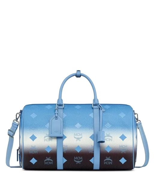 MCM Blue Ottomar Weekender Tote Bag for men
