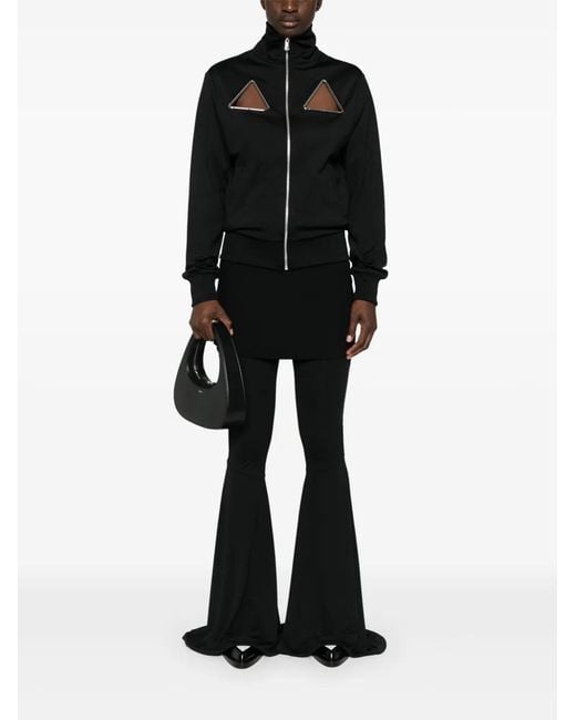 Coperni Black Triangle Cut-Out Track Jacket