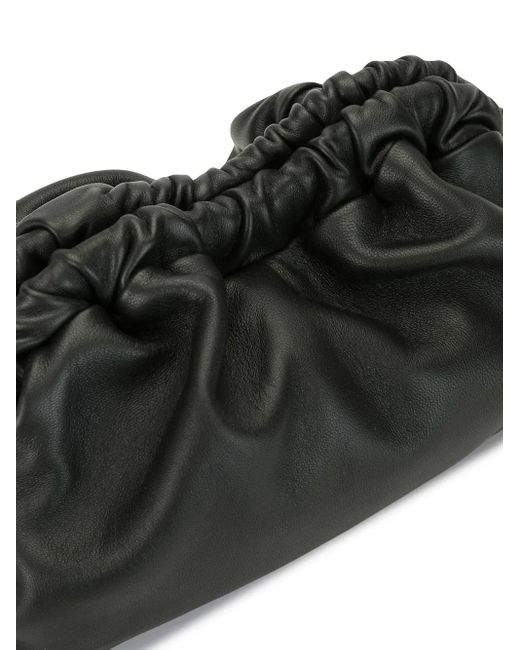 Mansur Gavriel Black Mini Cloud Leather Clutch