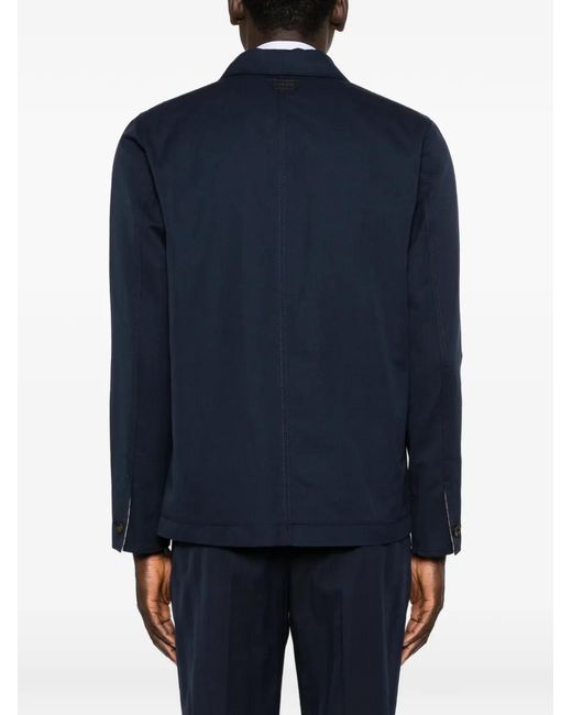 Jacob Cohen Blue Buttoned Pocket Jacket for men