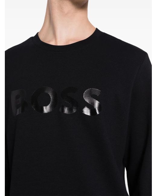 Boss Black Salbo Mirror Cotton Sweatshirt for men