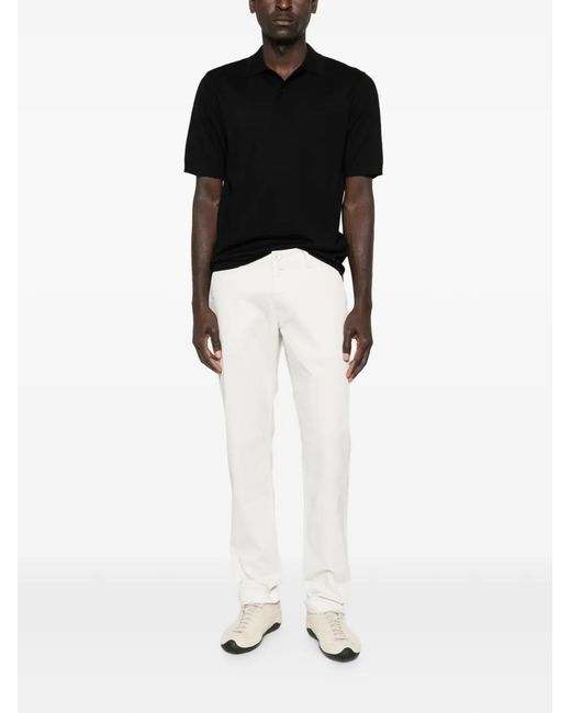 Samsøe & Samsøe Black Buttoned Polo Shirt for men