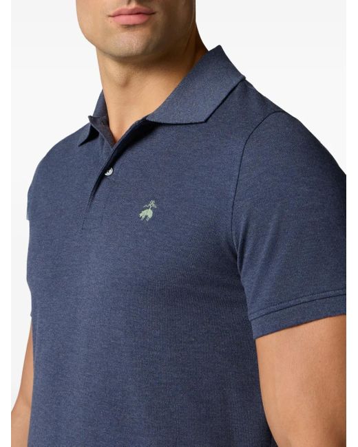 Brooks Brothers Piqué-Poloshirt in Blue für Herren