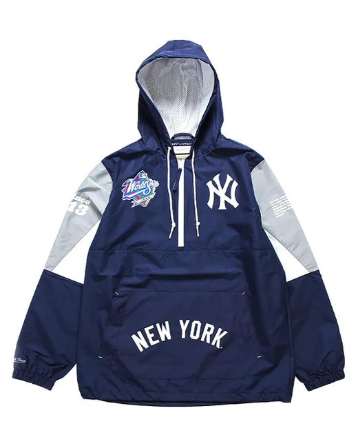 メンズ Mitchell & Ness Mlb Team Yankees ウインドブレーカー Blue