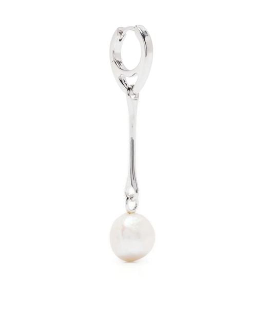 Maria Black White Squash Pear Earring