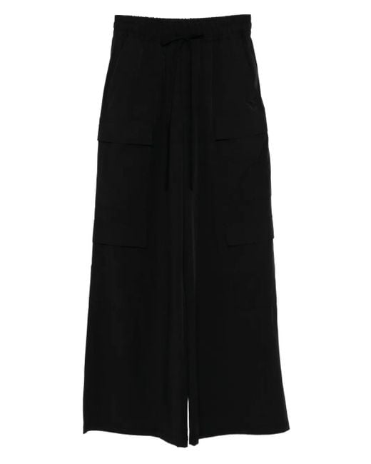 Thom Krom Elasticated-waistband Trousers Black