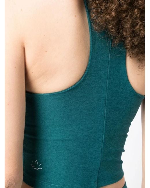 Beyond Yoga Blue Focus Cropped Tank Top
