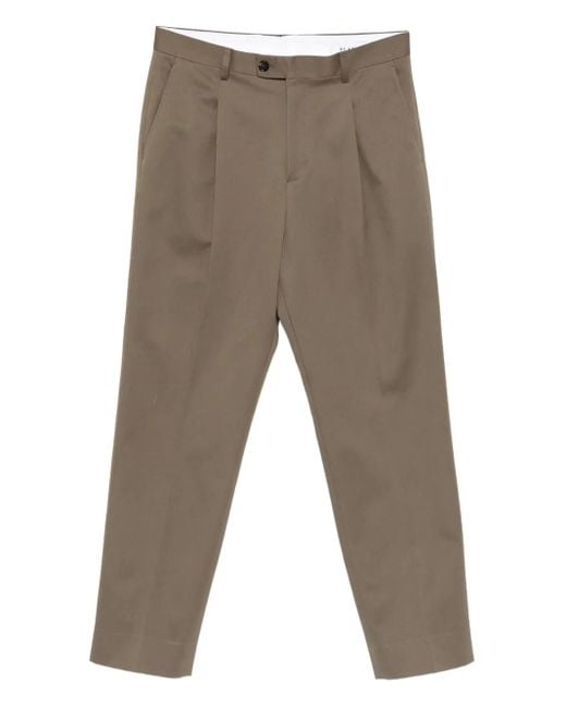 BE ABLE Gray Pleated Trousers for men