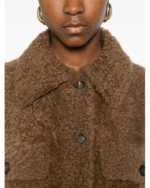 Brunello Cucinelli Brown Veste À Boutonnière