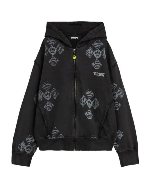 Barrow Black Graphic Hoodie