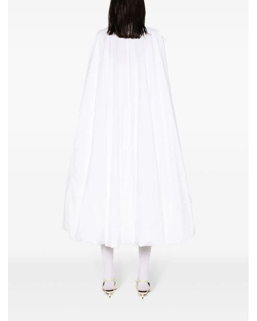 The Row White Tadao Dress In Cotton