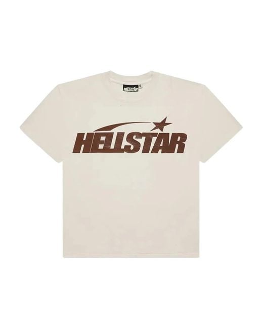 HELLSTAR White Logo T-Shirt for men
