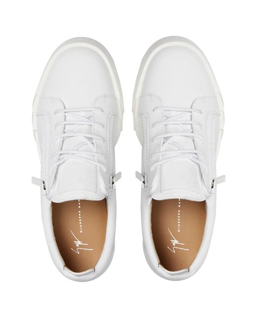 Sneakers The Shark 5.0 di Giuseppe Zanotti in White da Uomo