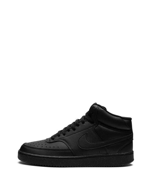 Nike Black Court Vision Mid Nn "Triple" Sneakers for men