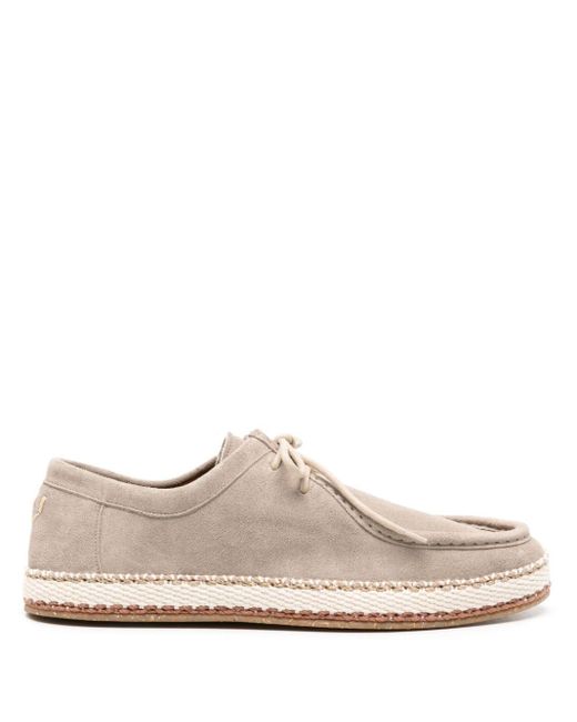 Canali White Round-toe Suede Loafers for men
