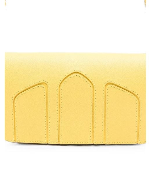Delage Metallic Sac À Bandoulière En Cuir