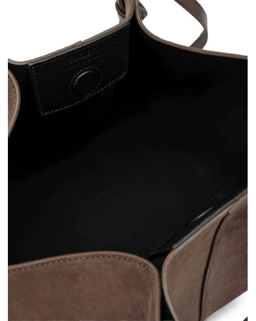 Yuzefi Brown Mochi Suede Shoulder Bag