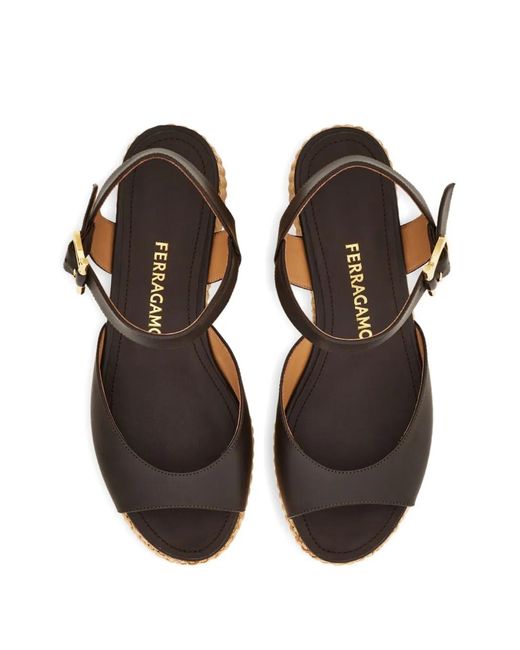 Ferragamo Natural Platform Sandals