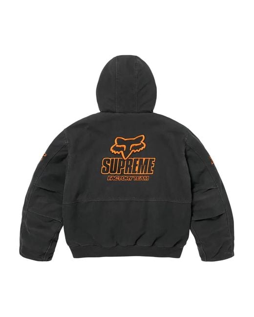 Supreme X Fox Hoodie Supreme Fox Racing Zip Up Hooded Sweatshirt