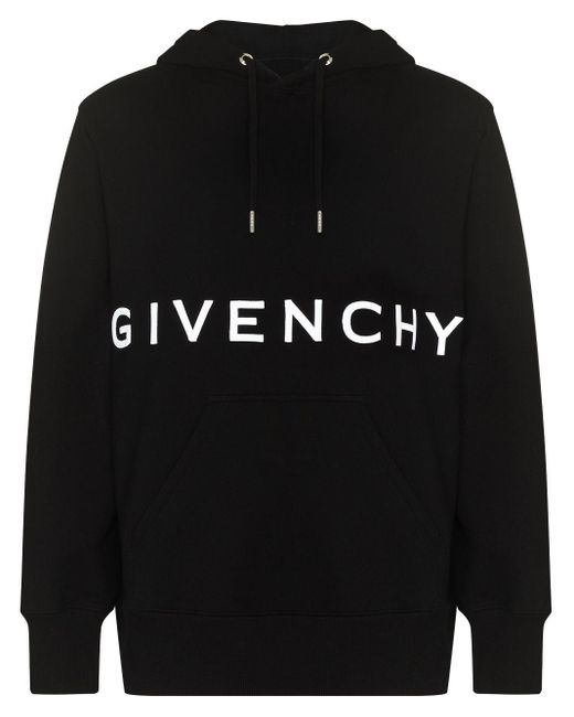 givenchy embroidered logo hoodie