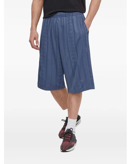 adidas メンズ ブルー メッシュ ショートパンツ