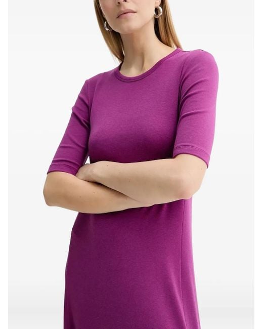 Marc O' Polo ラウンドネック ドレス Purple