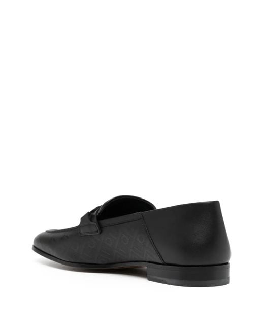 Ferragamo Black Gancini-Ornament Loafers for men