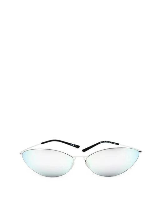 Balenciaga White Cat-Eye Sunglasses
