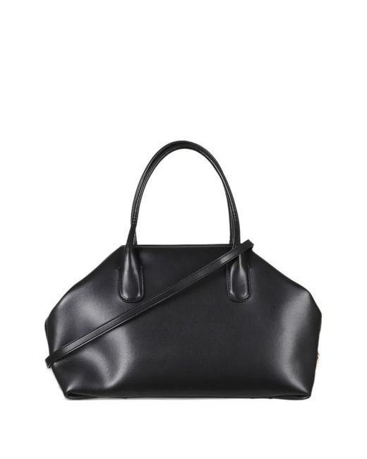 THEMOIRÈ Black Medium Talia Trunk Tote Bag