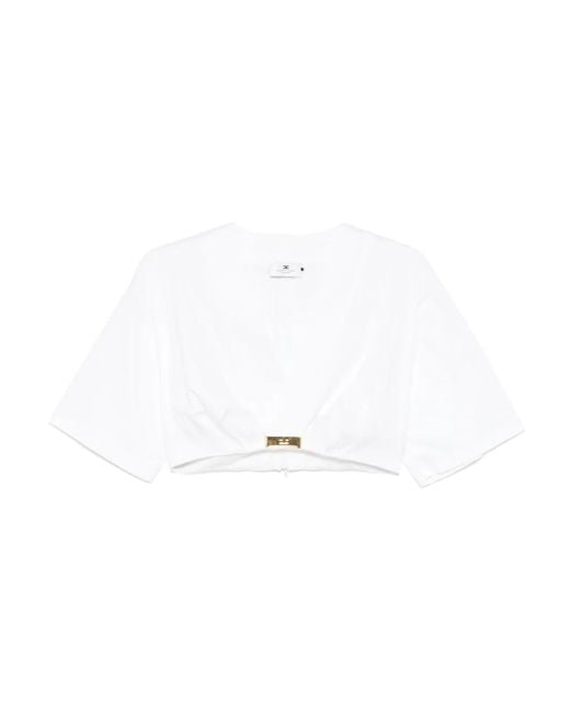 Elisabetta Franchi ロゴ ブラウス White