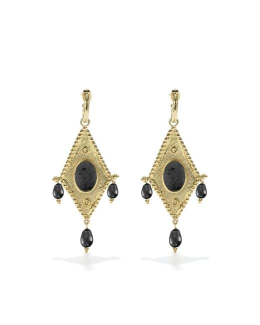 Essaouira rhombus earrings di Goossens in Metallic