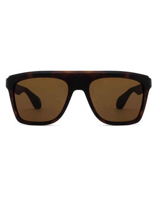 Gucci Brown Square Frame Sunglasses for men