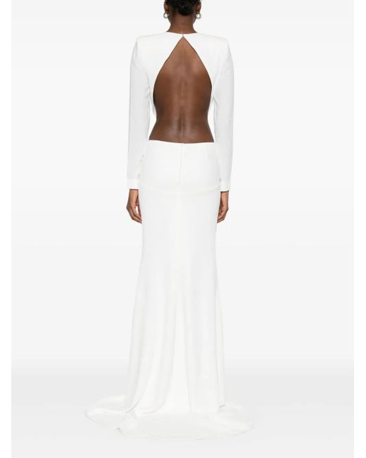 Monot White Cut-Out Maxi Dress
