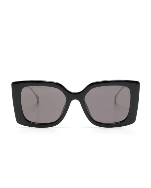Gucci Black Oversize-frame Sunglasses