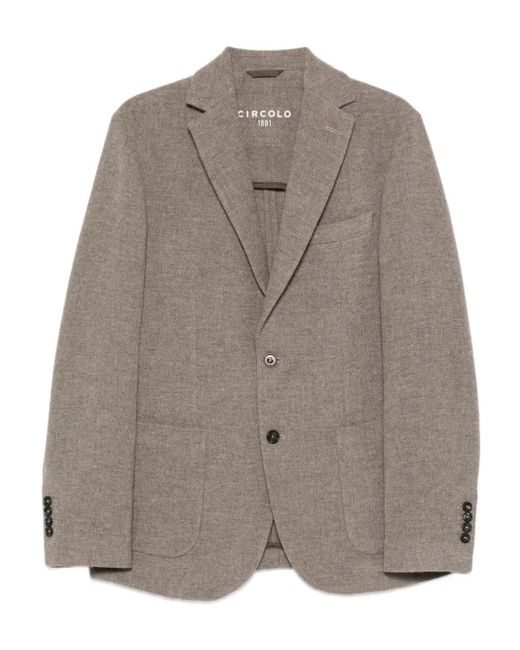Circolo 1901 Gray Single-Breasted Blazer for men