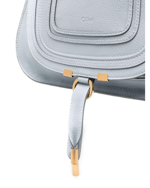 Chloé Marcie Double Carry レザーバッグ S Gray