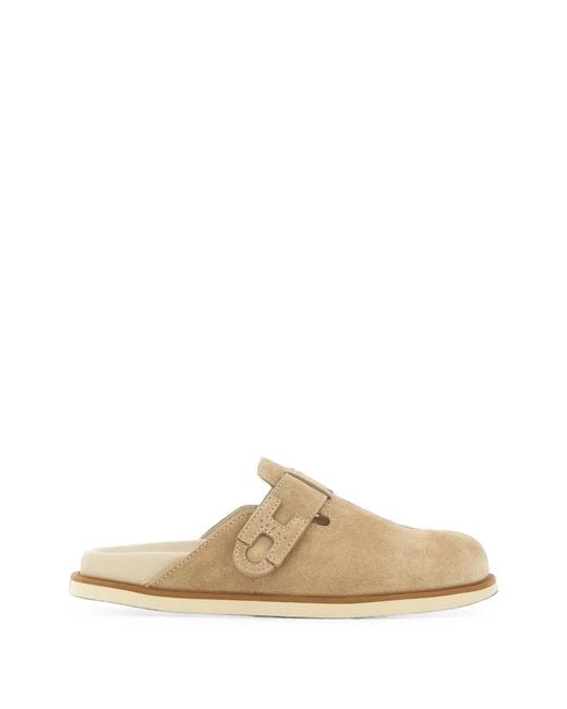 Hogan White H716 Mules