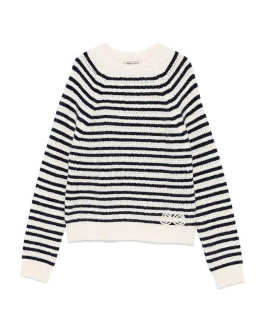 Maglione Con Ricamo di Semicouture in Black