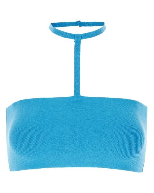 ANDREADAMO Blue Sleeveless Top
