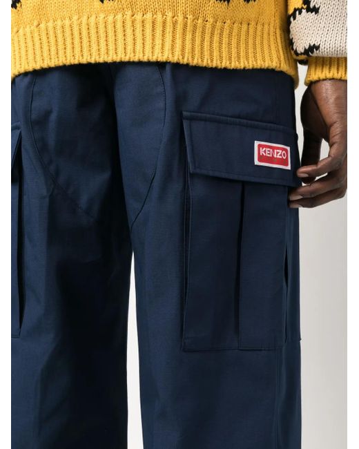 KENZO Cargo Broek in het Blue voor heren
